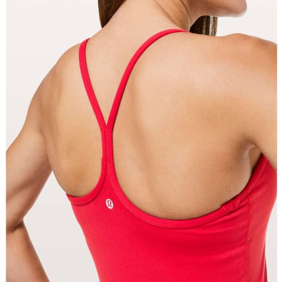 Lululemon Power Y Tank *Luon- Dark Red- Size 4 - worn 1x - Picture 7 of 10